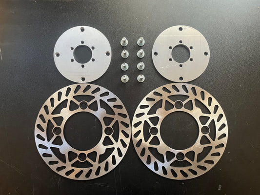 190mm Pit Bike Brake Rotor set w/Adapters