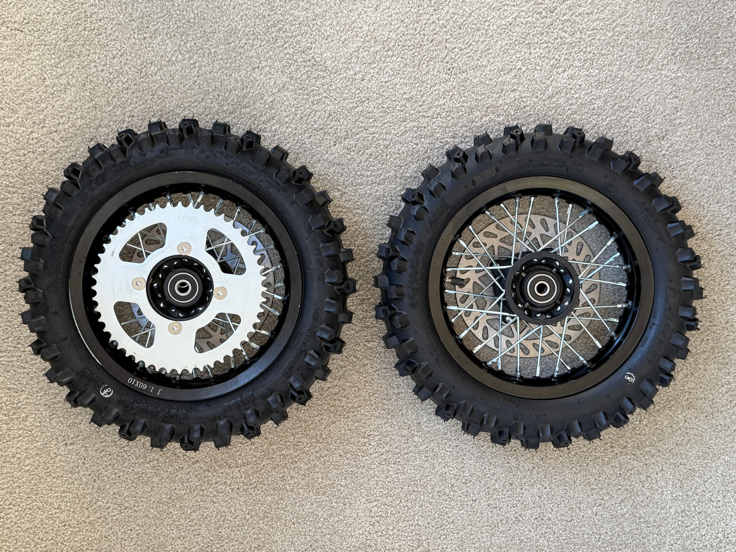 10in Dirt Wheel Set